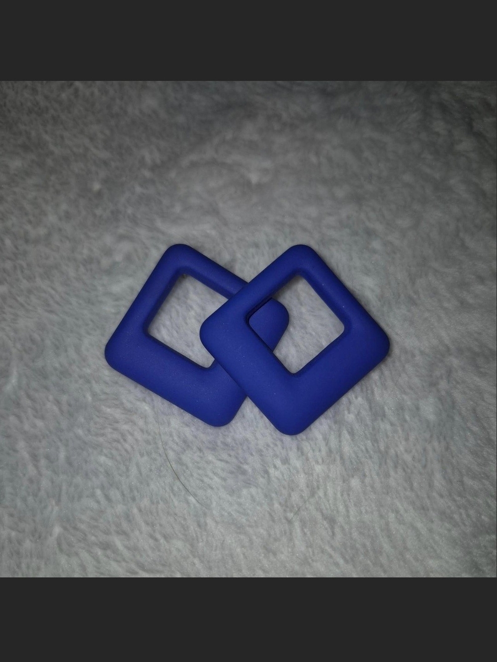 Y2K Matte Square Hoop Earrings